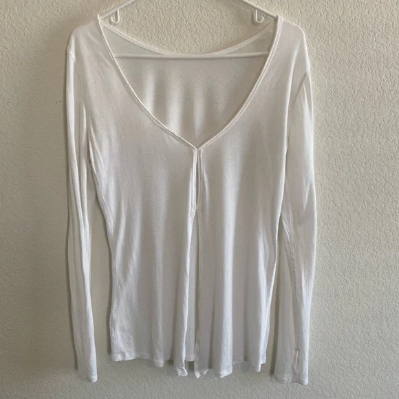 Lululemon White Long Sleeve - Picture 2 of 3